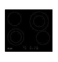 14 990 руб., Стеклокерамическая панель LEX EVH 642-1 BL (черное стекло, две расширяемые зоны)