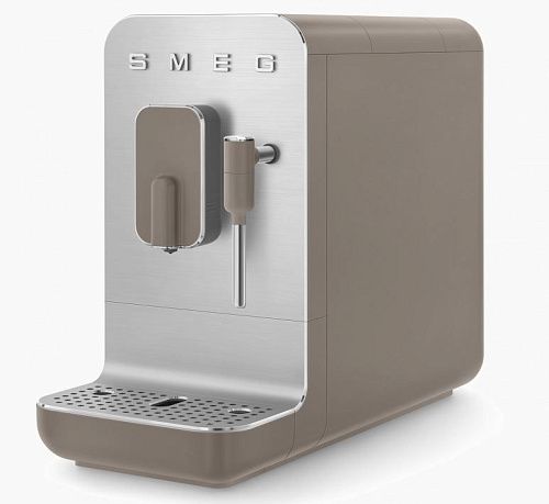 Кофемашина автоматическая SMEG BCC02TPMEU, матовый серо-коричневый (Taupe) фото в интернет-магазине «Mebelex»